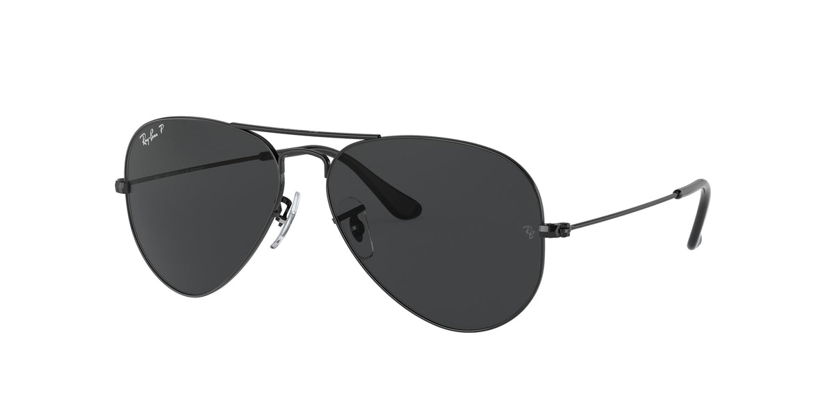 Ray - Ban RB3025 AVIATOR 002/48 Unisex Sunglasses Metal Black Black Pilot Polarized