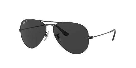 Ray - Ban RB3025 AVIATOR 002/48 Unisex Sunglasses Metal Black Black Pilot Polarized