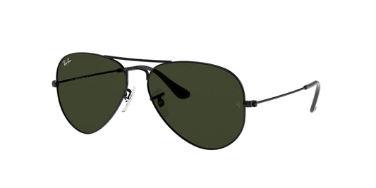 Ray - Ban RB3025 AVIATOR L2823 Unisex Sunglasses Metal Black Green G15 Pilot Normal