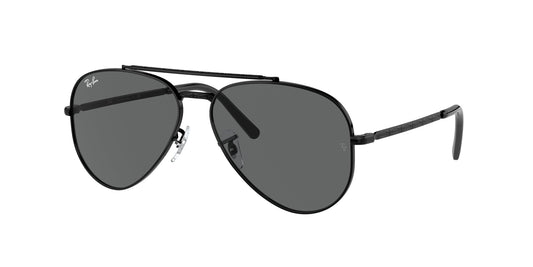 Ray - Ban RB3625 NEW AVIATOR 002/B1 Unisex Sunglasses Metal Black Grey Pilot Normal