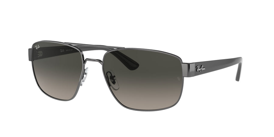 Ray - Ban RB3663 004/71 Man Sunglasses Metal Grey Grey Geometric Normal Shaded