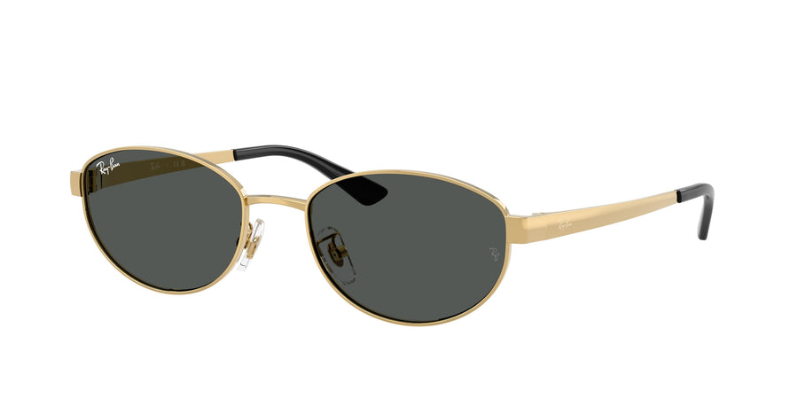 Ray - Ban RB3774D 001/87 Unisex Sunglasses Metal Gold Grey Round Normal