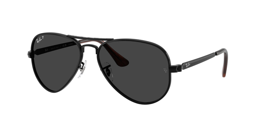 Ray - Ban RB3925 AVIATOR MAX 002/48 Unisex Sunglasses Metal Black Grey Pilot Polarized