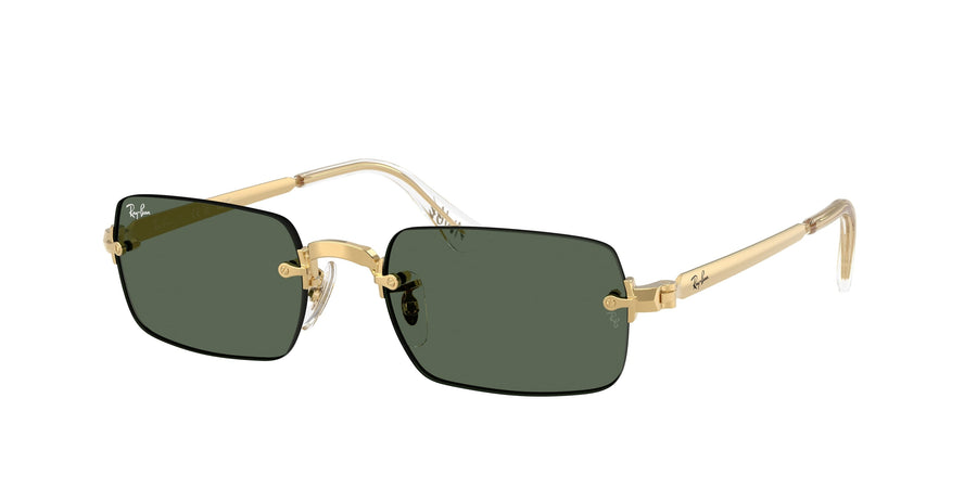 Ray - Ban A$AP Rocky RB3928 001/71 Unisex Sunglasses Metal Gold Green Round Normal