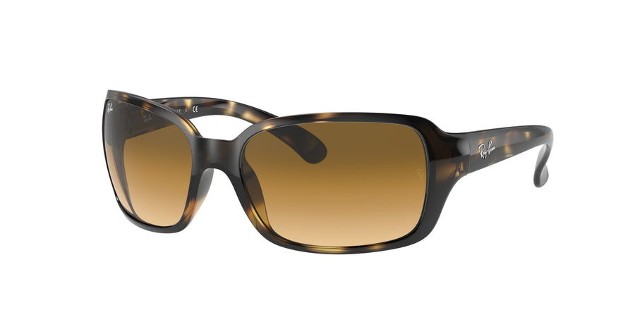 Ray - Ban RB4068 RB4068 710/51 Woman Sunglasses Injected Turtle  Squared Normal Shaded