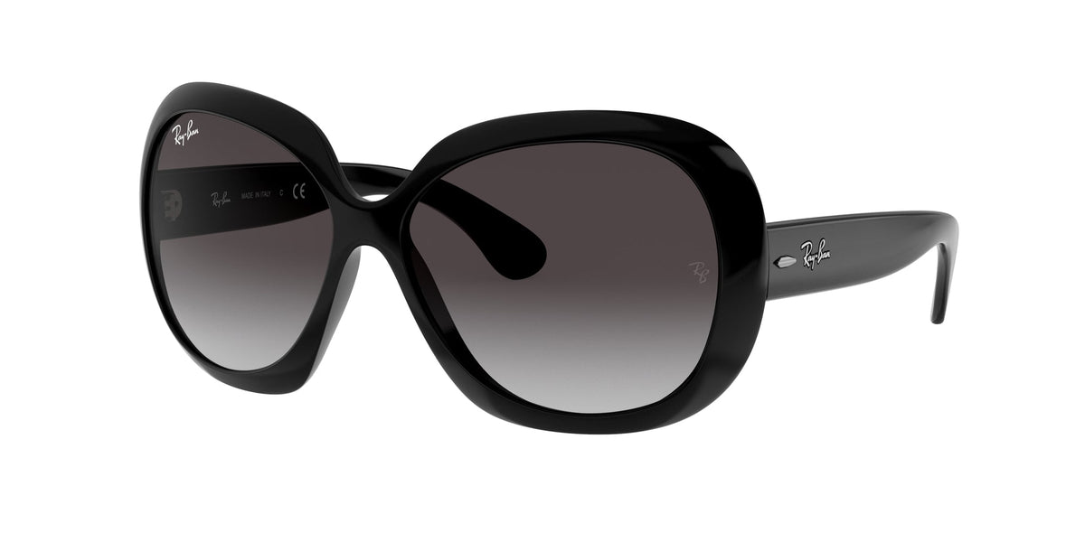 Ray - Ban RB4098 JACKIE OHH II 601/8G Woman Sunglasses Nylon Black Grey Butterfly Normal Shaded