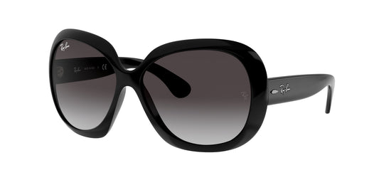 Ray - Ban RB4098 JACKIE OHH II 601/8G Woman Sunglasses Nylon Black Grey Butterfly Normal Shaded