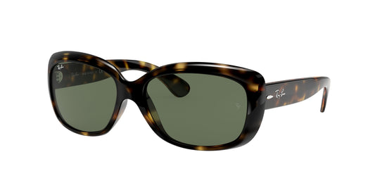 Ray - Ban RB4101 JACKIE OHH 710 Woman Sunglasses Injected Turtle Green Butterfly Normal