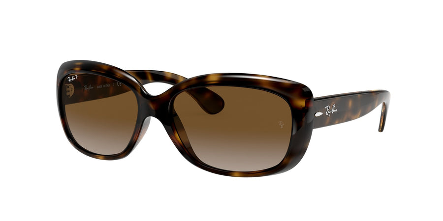 Ray - Ban RB4101 JACKIE OHH 710/T5 Woman Sunglasses Injected Turtle Brown Butterfly Polarized