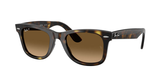 Ray - Ban RB4340 WAYFARER EASE 710/M2 Unisex Sunglasses Acetate Turtle Brown Squared Polarized
