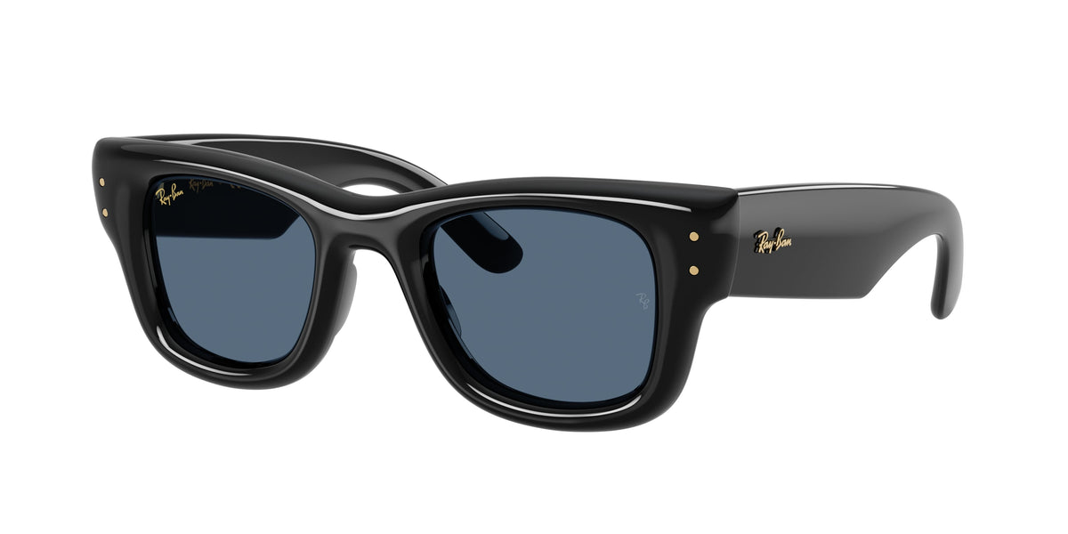 Ray - Ban A$AP Rocky RB4940 WAYFARER PUFFER 601/80 Unisex Sunglasses Nylon Black Blue Squared Normal