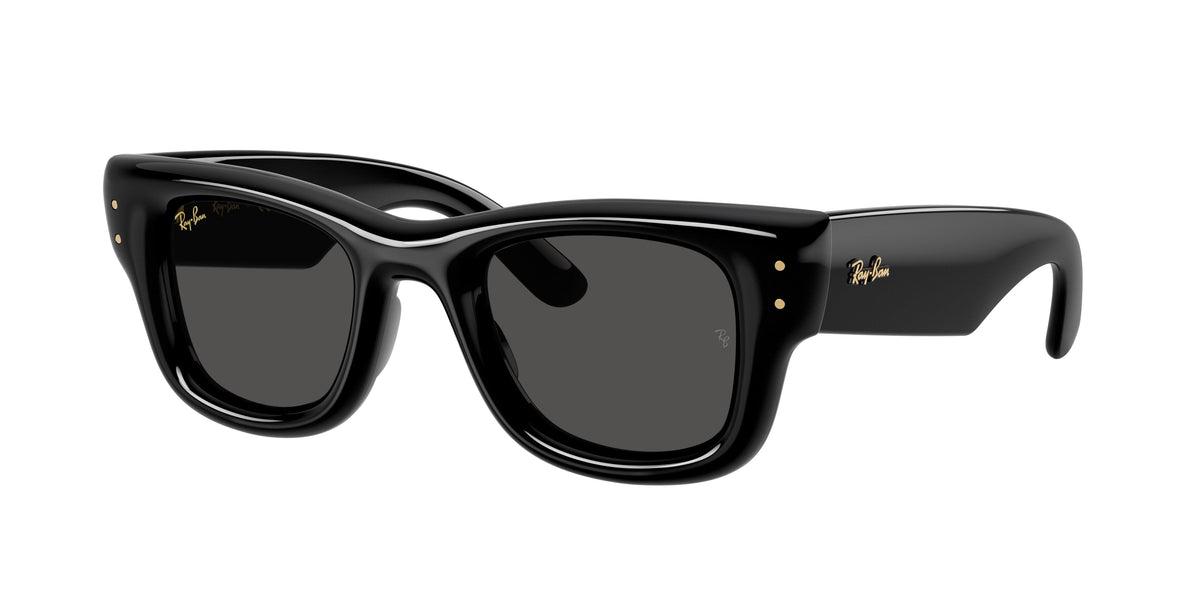 Ray - Ban A$AP Rocky RB4940 WAYFARER PUFFER 601/87 Unisex Sunglasses Nylon Black Black Squared Normal
