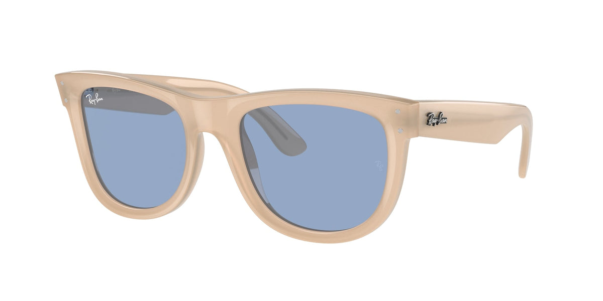 Ray - Ban RBR0502S WAYFARER REVERSE 678072 Unisex Sunglasses Acetate Beige Blue Squared Normal