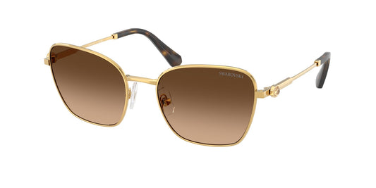 Swarovski SK7029 400774 Woman Sunglasses Metal Yellow Brown Pilot Normal Shaded