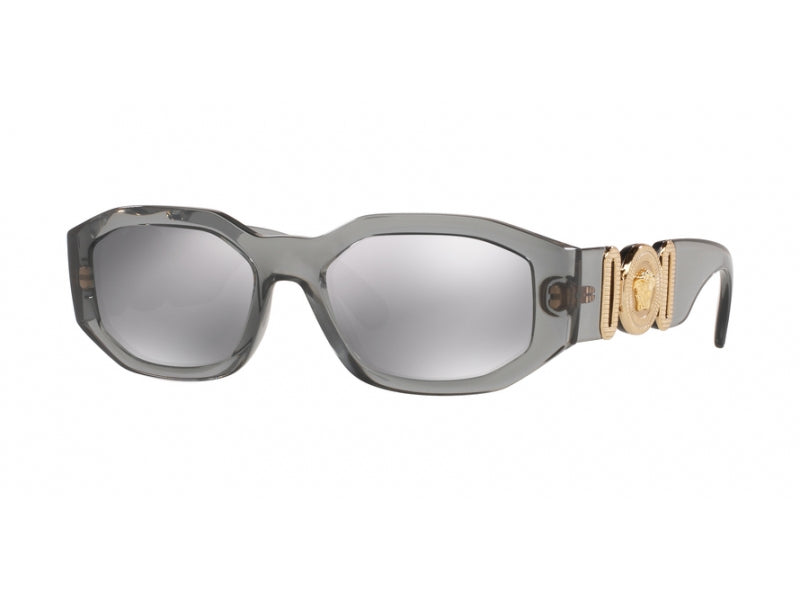 Versace VE4361 311/6G Man Sunglasses Nylon Grey Grey Geometric Mirrored Mirror