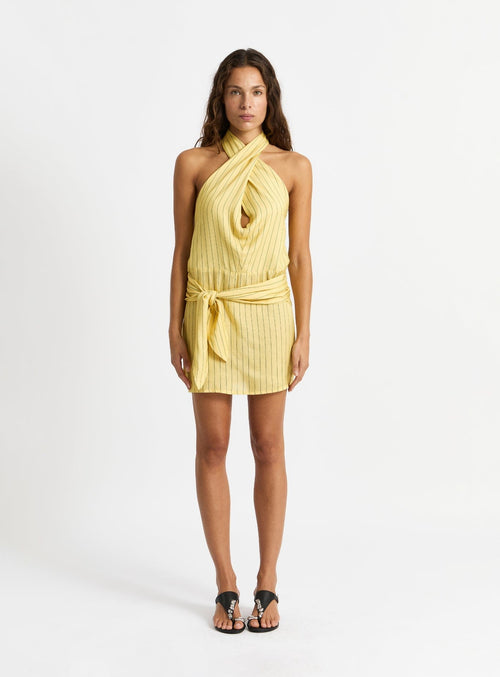 AMAZONA YELLOW SHORT DRESS | Size: XS