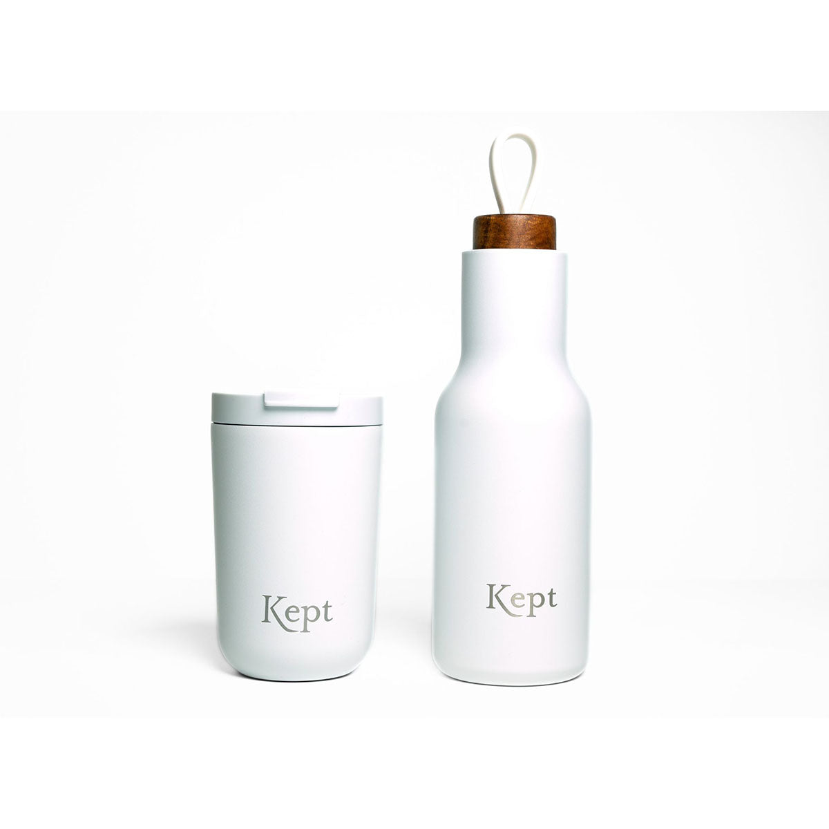 Kept Travel Mug & Water Bottle Set, Chalk Chalk