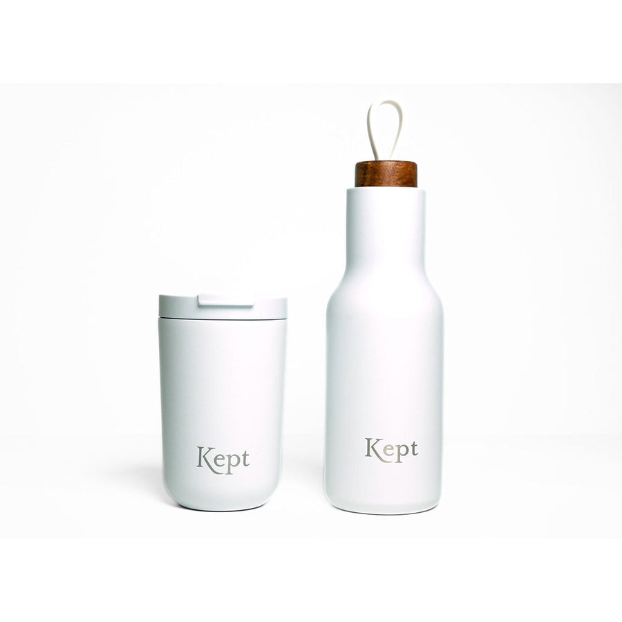 Kept Travel Mug & Water Bottle Set, Chalk Chalk