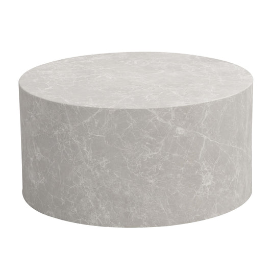 FineBuy Couchtisch MONOBLOC Rund 60 cm – Moderner Wohnzimmertisch in elegantem Design – runder Sofatisch, Loungetisch für Wohnzimmer