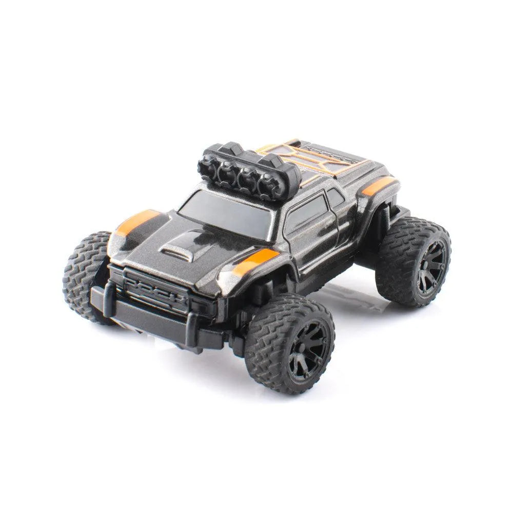 Turbo Racing C81 1:76 Scale 2.4GHz P21 4CH Full Proportional RWD RTR Mini RC Big Foot Monster Truck - Black