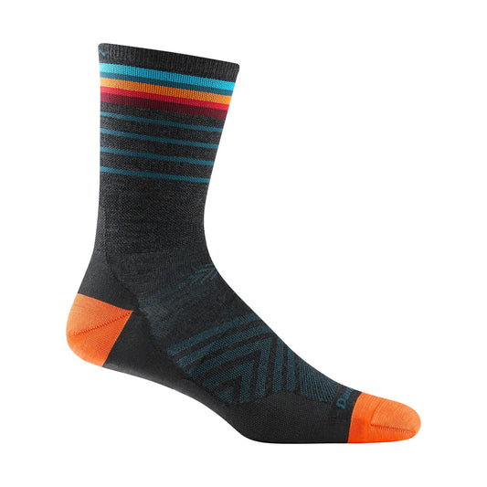 Darn Tough Mens Merino Wool Crew Ultra-Lightweight Anti Blister Running Socks L / Charcoal – Lifetime Guarantee