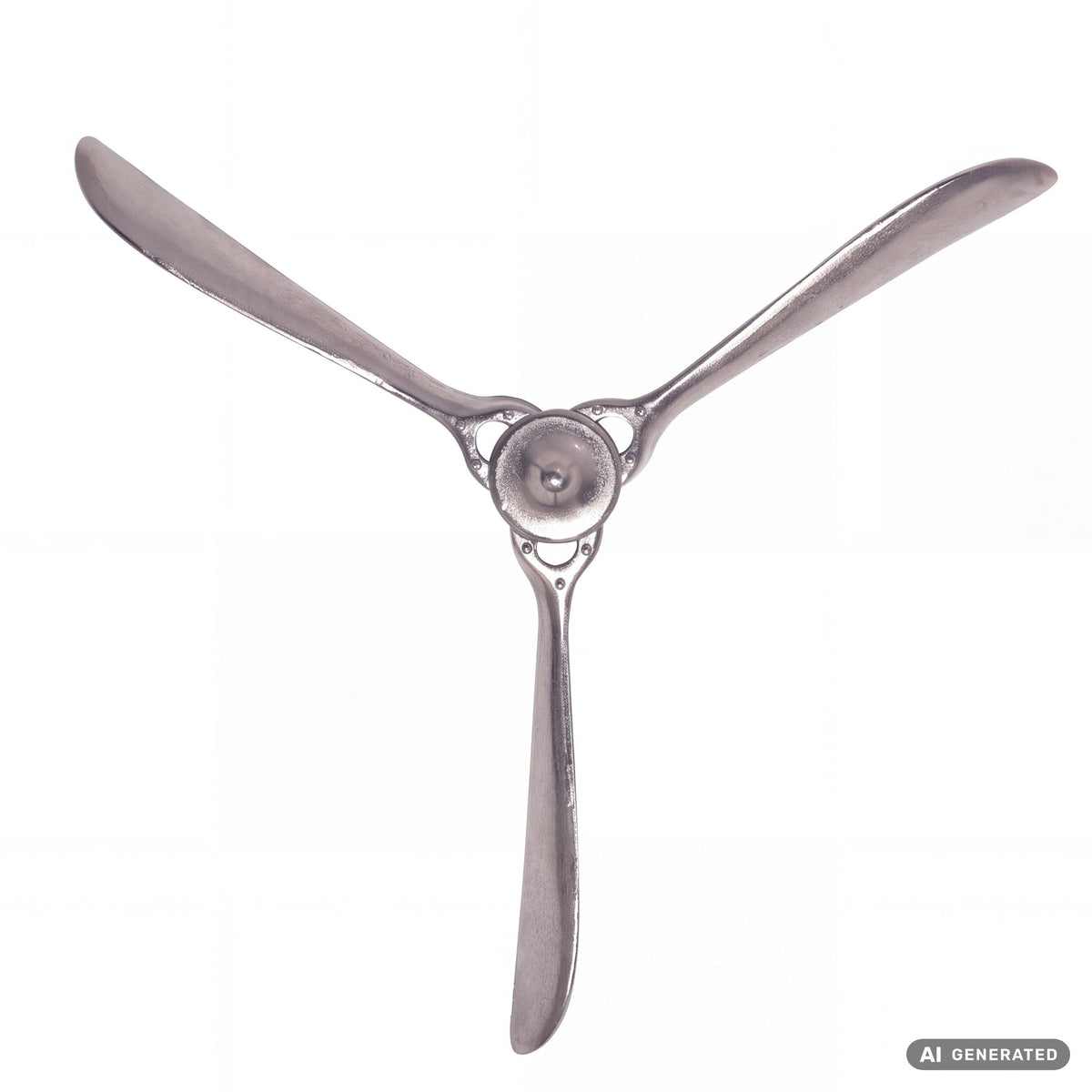 FineBuy Deko Propeller 85x85 cm Metall Flugzeug Wandpropeller, Wohndeko Große Aluminium-Figur, Wanddekoration Dekoration für Zuhause, XXL Wandschmuck,