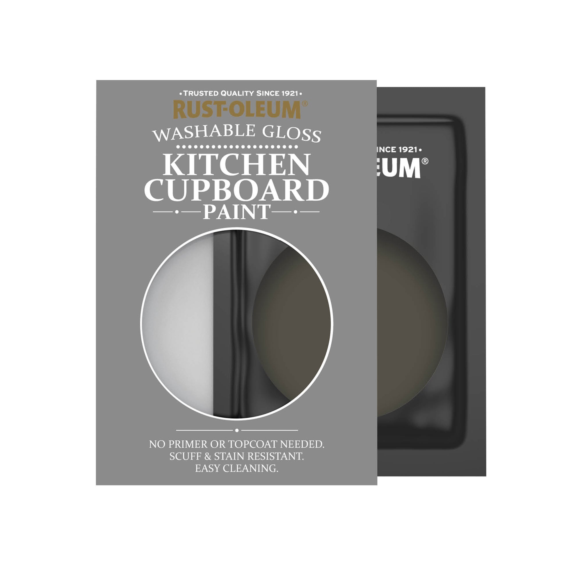Rust-Oleum Brown Satin Finish Kitchen Cupboard Paint - Fallow 10ml