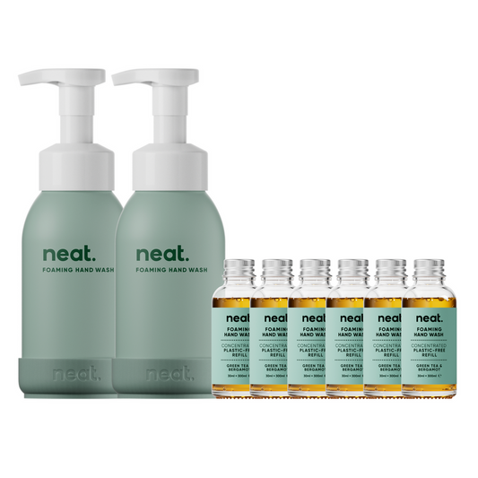 Neat Foaming Hand Wash Bundle, Green Tea & Bergamot