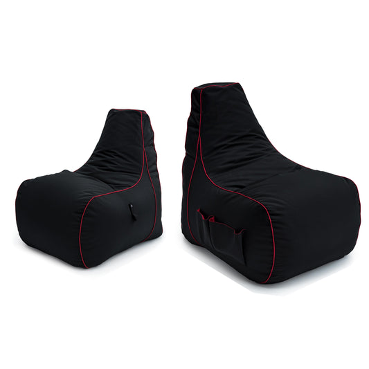 Gaming Bean Bag Chairs Kids Mini & Adult Gamer Beanbags - Electric Crimson