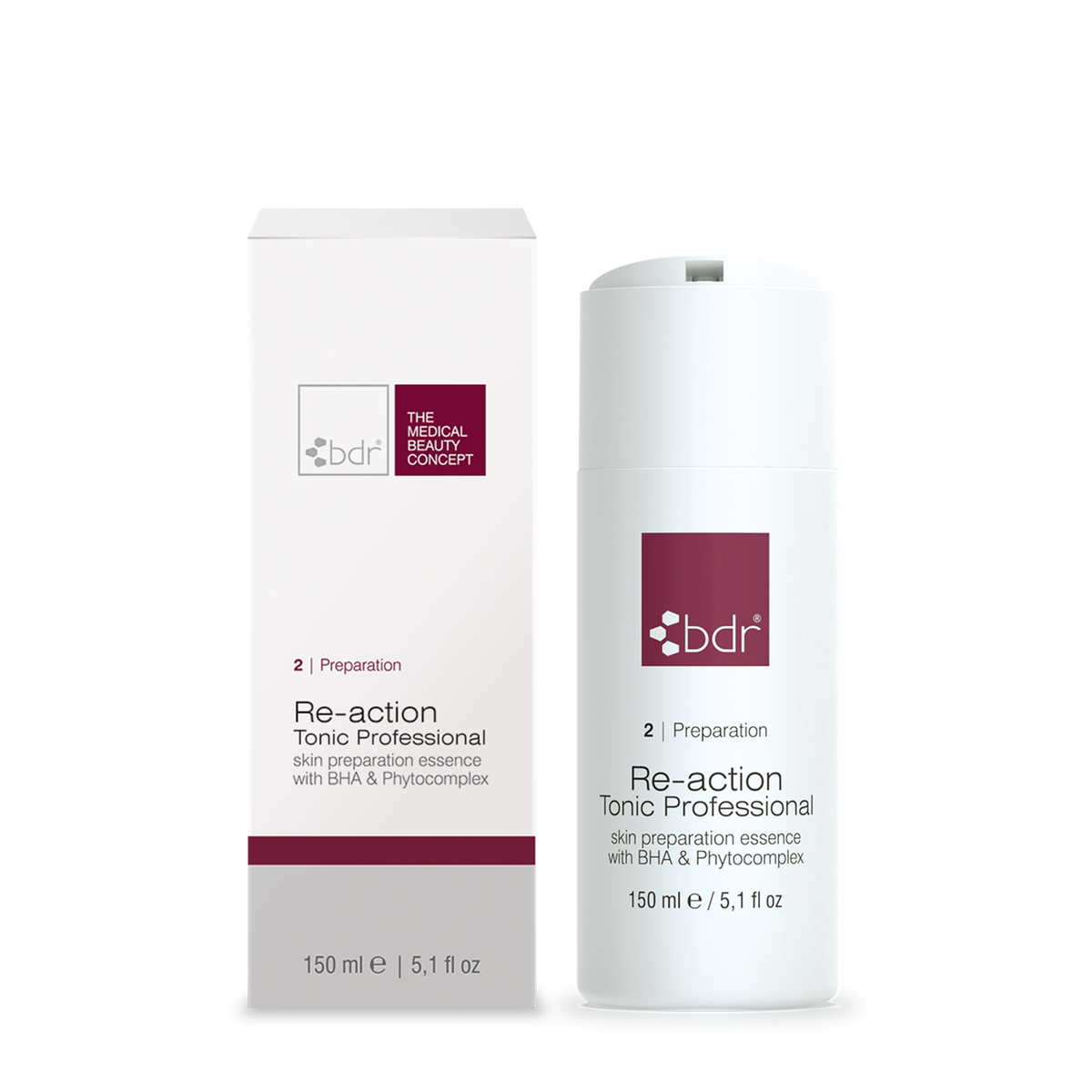 Re-action Tonic Professional skin preparation essence with BHA & Phytocomplex - 150 ml