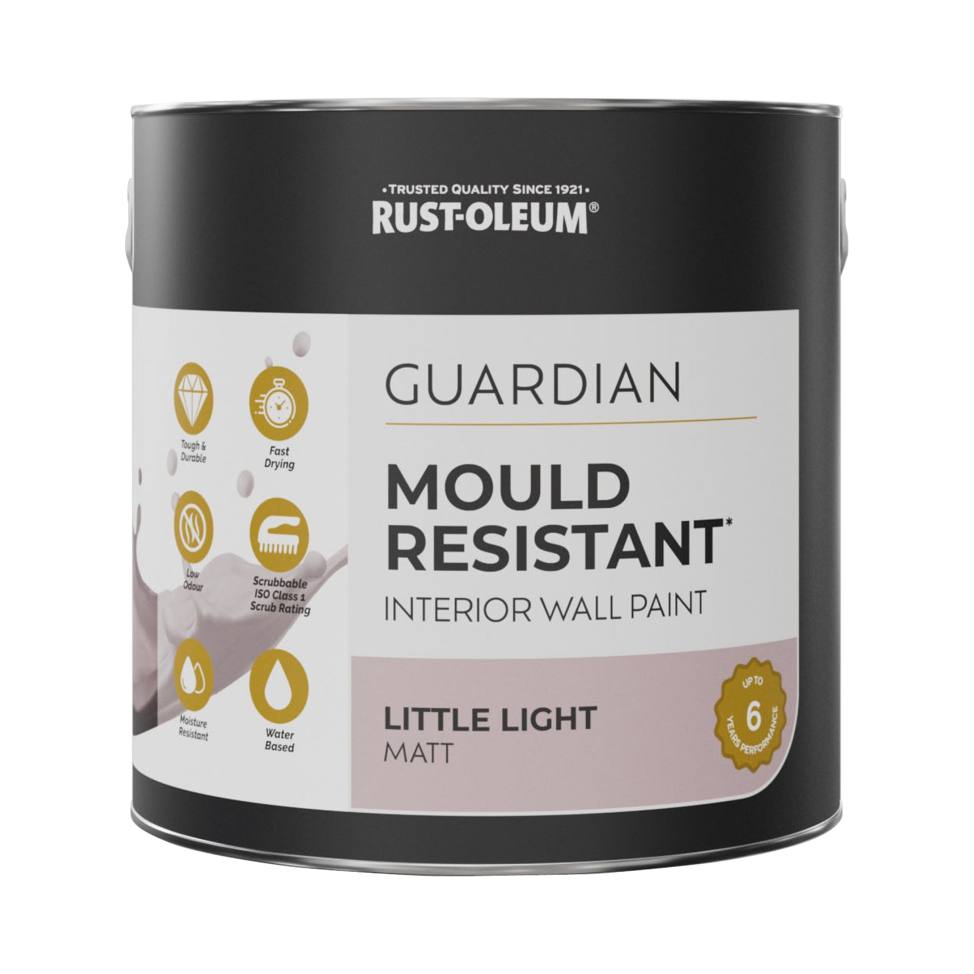 Guardian Mould Resistant Pink Interior Wall Paint - Little Light 2.5L