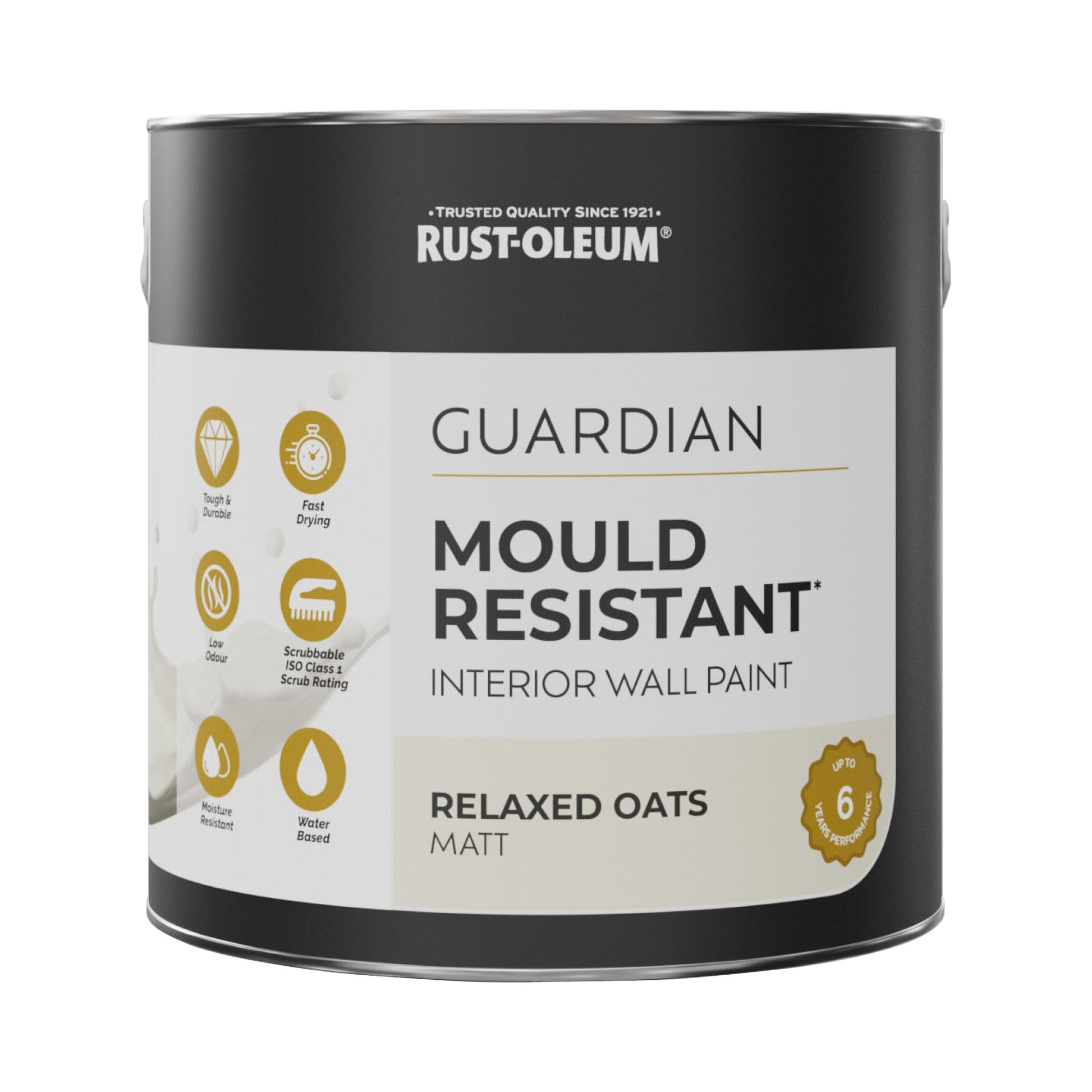 Guardian Mould Resistant Beige Interior Wall Paint - Relaxed Oats 2.5L