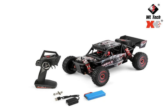 New Wltoys 124016 V2 Upgraded 1/12 Scale 2845 4300KV brushless Motor 70 km/h RC Car - With 1 battery (2200mAh) / by standard shipping