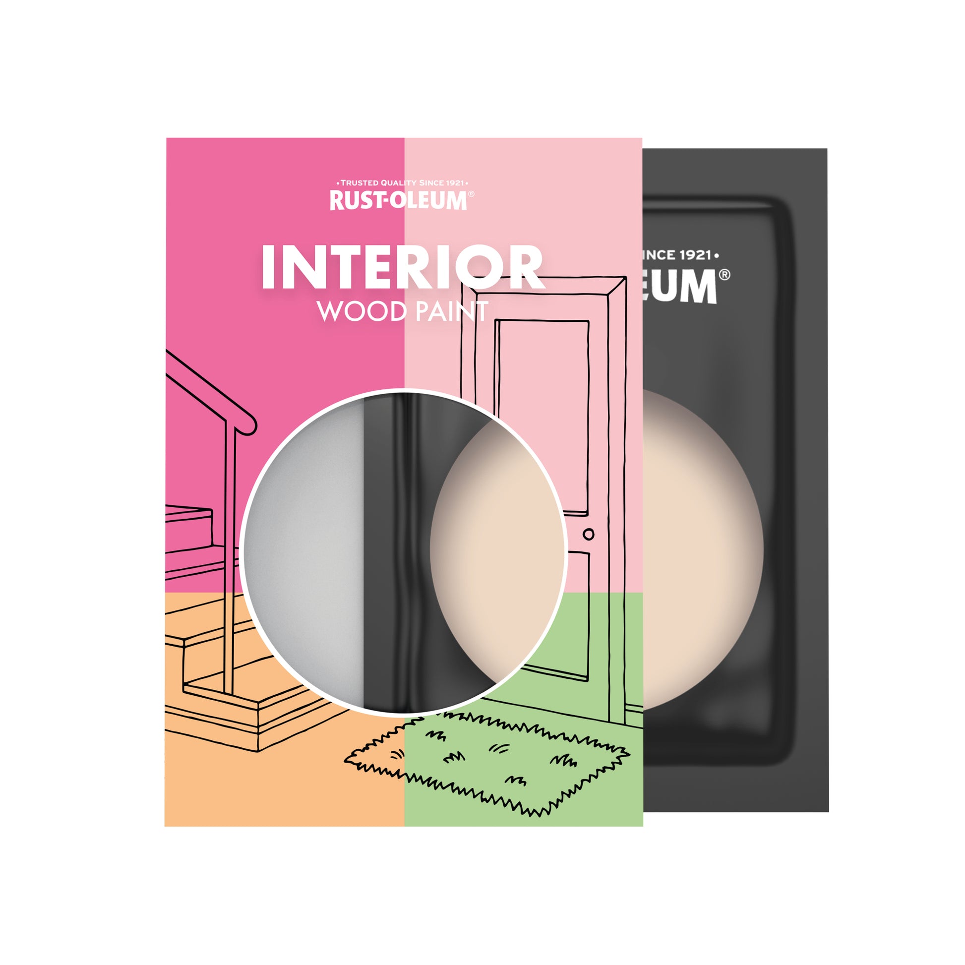 Rust-Oleum Pink Satinwood Interior Wood Paint - Eleanor 10ml