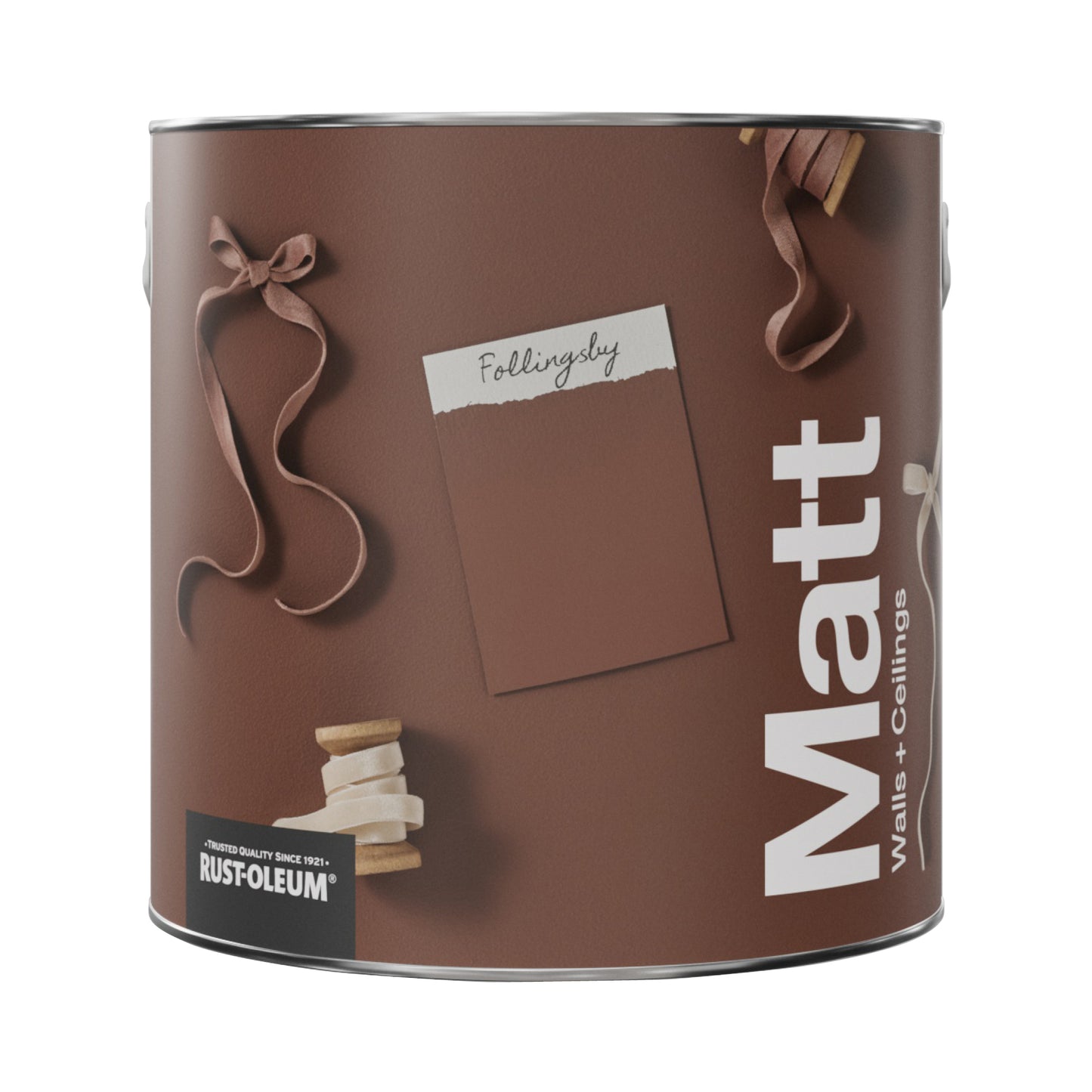 Rust-Oleum Red Matt Washable Wall Paint - Follingsby 2.5L