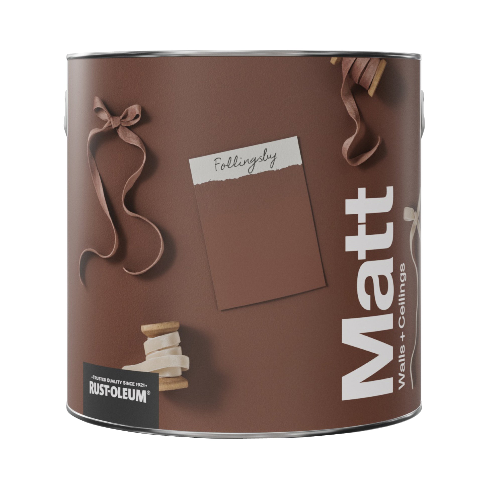Rust-Oleum Red Matt Washable Wall Paint - Follingsby 2.5L