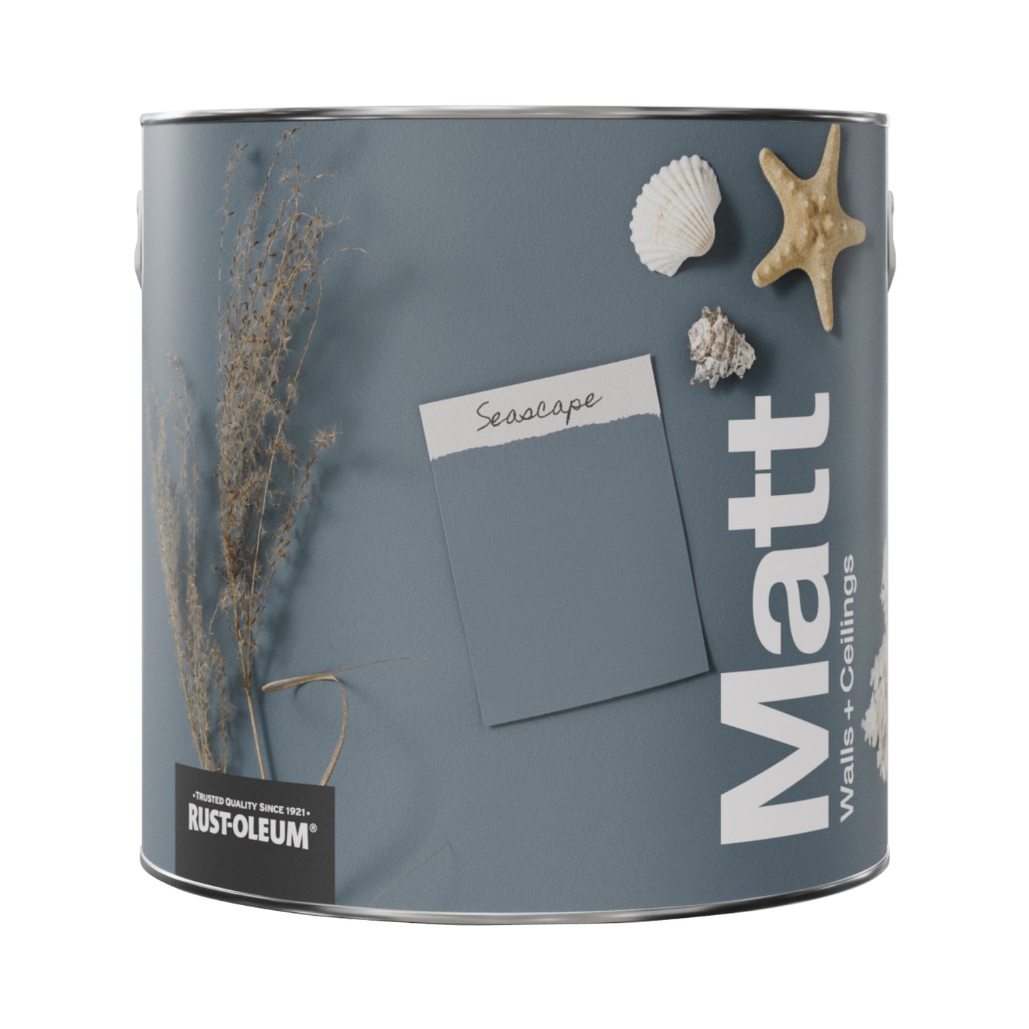 Rust-Oleum Washable Blue Matt Wall Paint - Seascape 2.5L