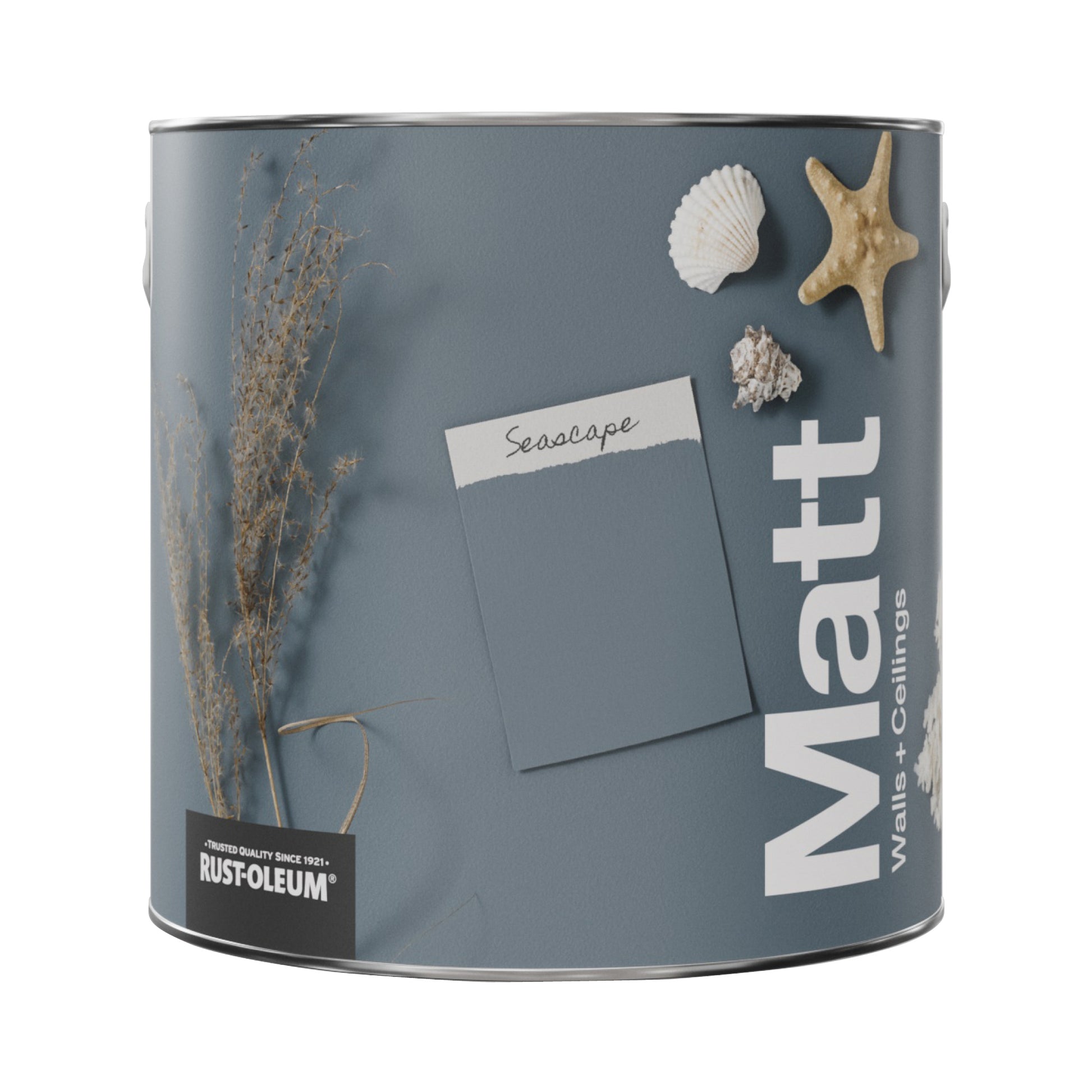 Rust-Oleum Washable Blue Matt Wall Paint - Seascape 2.5L