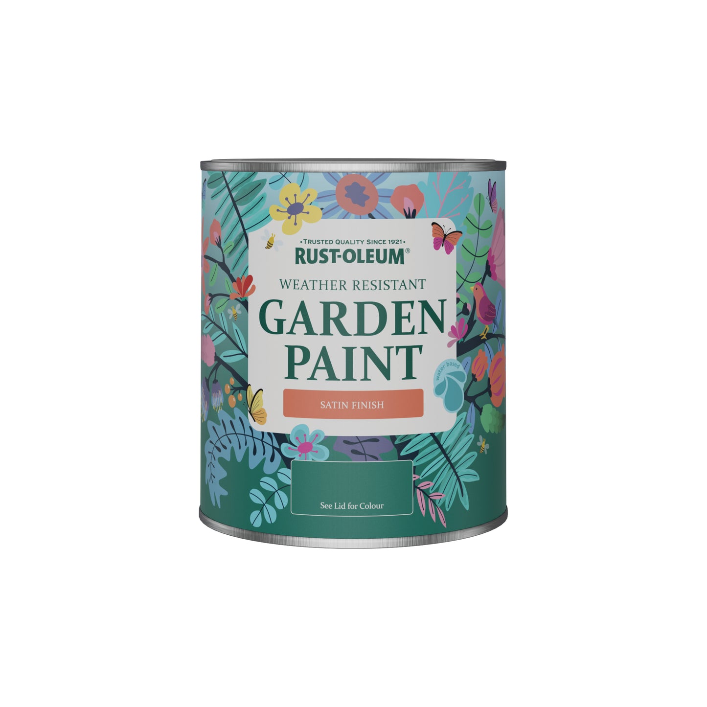 Rust-Oleum Orange Satin Finish Garden Paint - Cinnamon 750ml