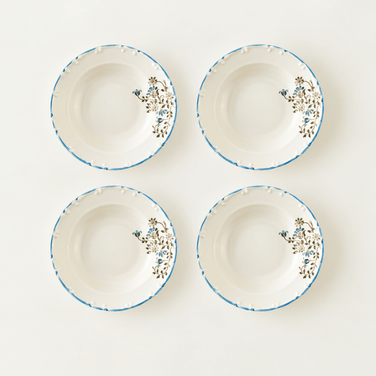 Vintage Porcelain Salad Plates (Set of 4)