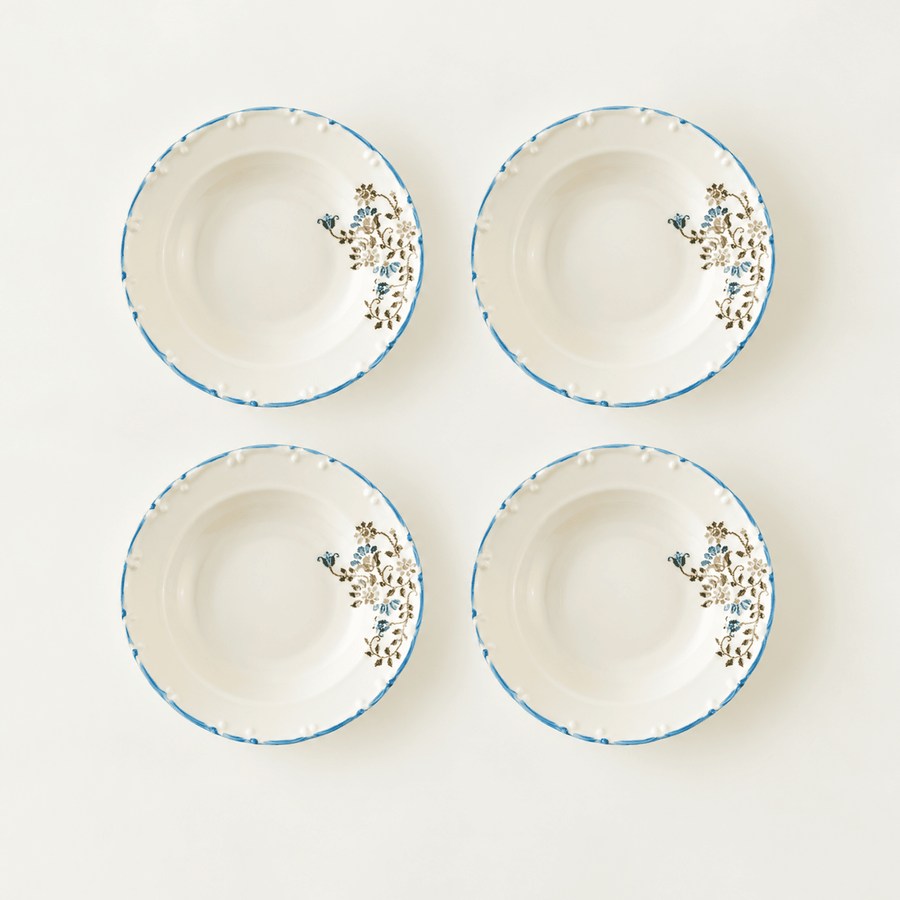 Vintage Porcelain Salad Plates (Set of 4)