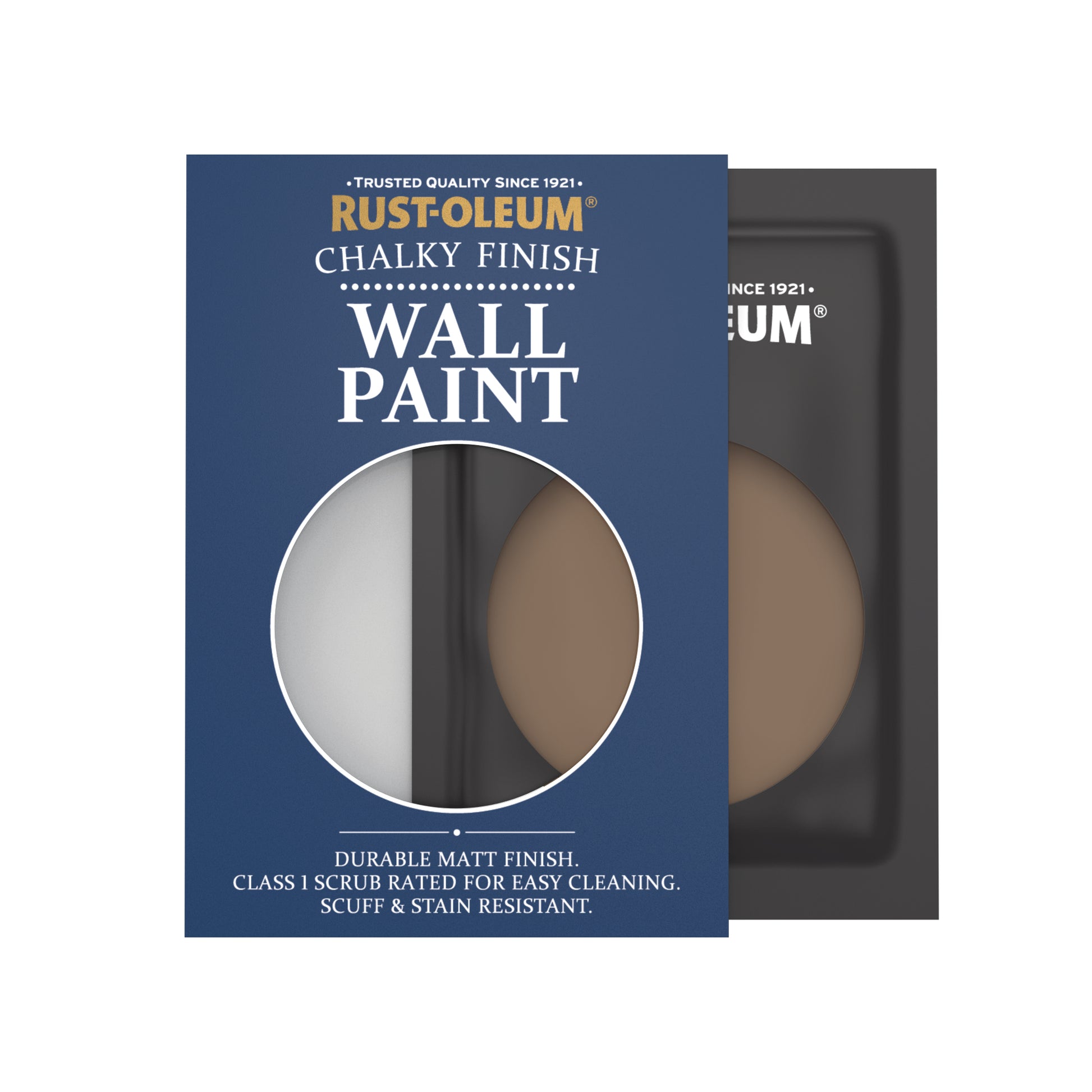 Rust-Oleum Brown Chalky Wall & Ceiling Paint - Chester 10ml