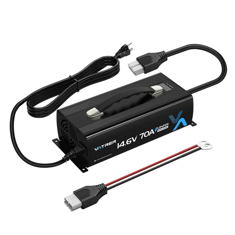 Vatrer 14.6V 70A Fast AC-DC 12V LiFePO4 Battery Charger