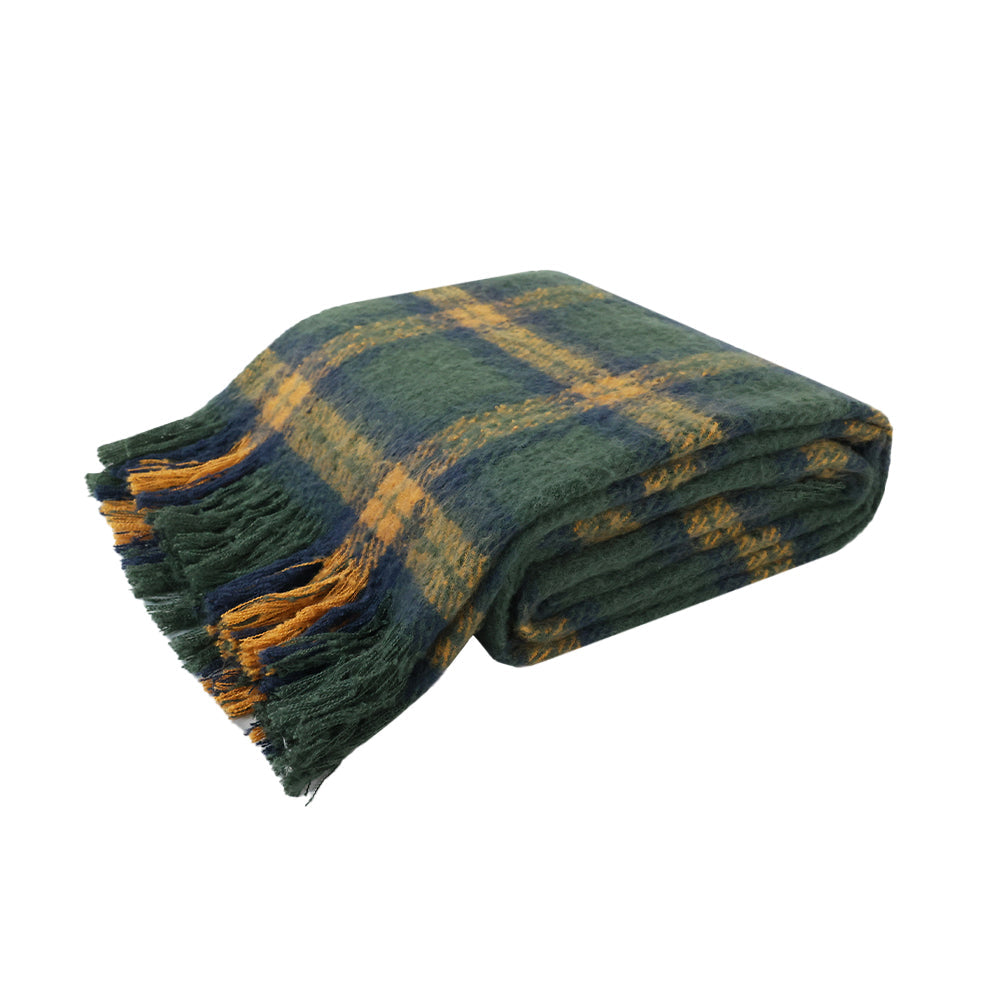 Christmas Plaid Throw Blanket - Green / 50"x 60"