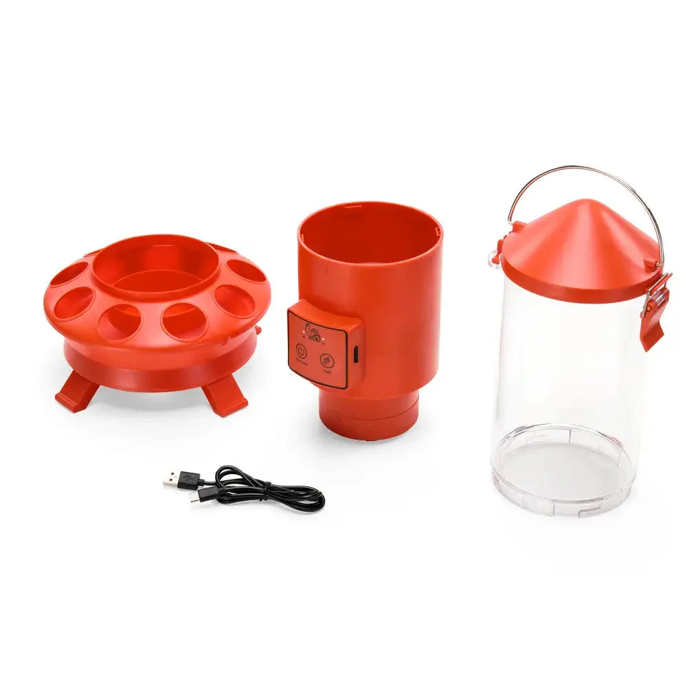 Coziwow Orange Smart Automatic Chicken Feeder