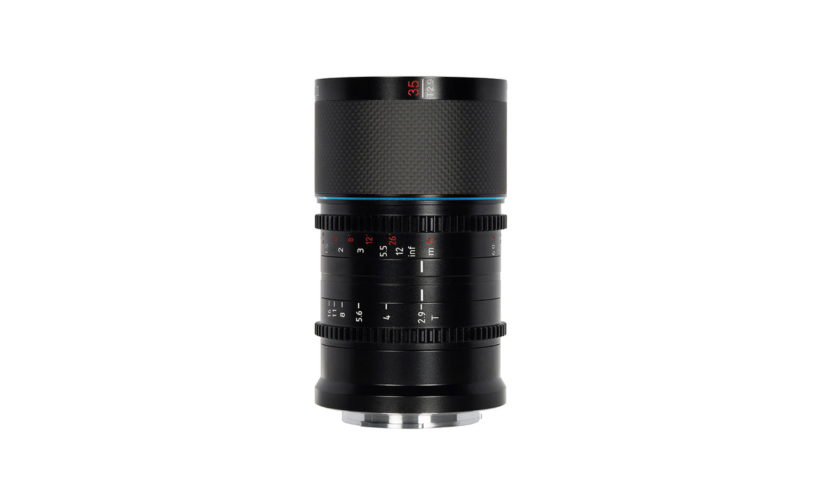 B-WARE SIRUI Saturn 35/50/75mm T2.9 1.6x anamorphotes Carbon-Vollformat-Objektiv - for diverse Kameraanschlosse B-WARE - 35mm / DL-Mount / Blue-Flare