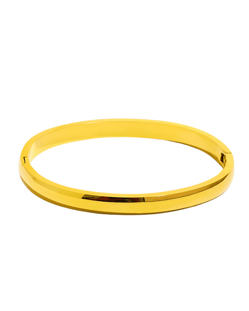 18K Gold Bangle Bracelet - Classic