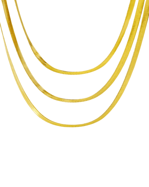 Best Trending 18K Gold Layered Chain Necklace Gift on Sale for Women, Lady, Mother, Wife