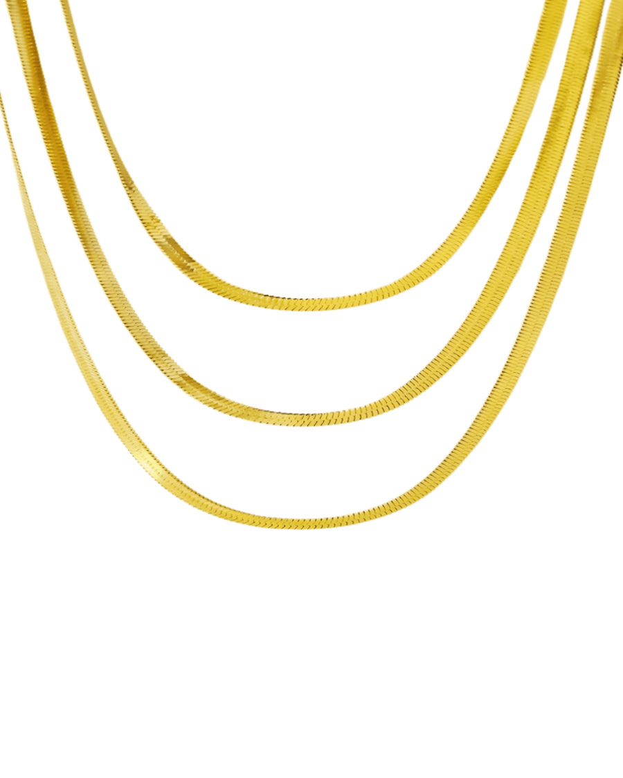 Best Trending 18K Gold Layered Chain Necklace Gift on Sale for Women, Lady, Mother, Wife