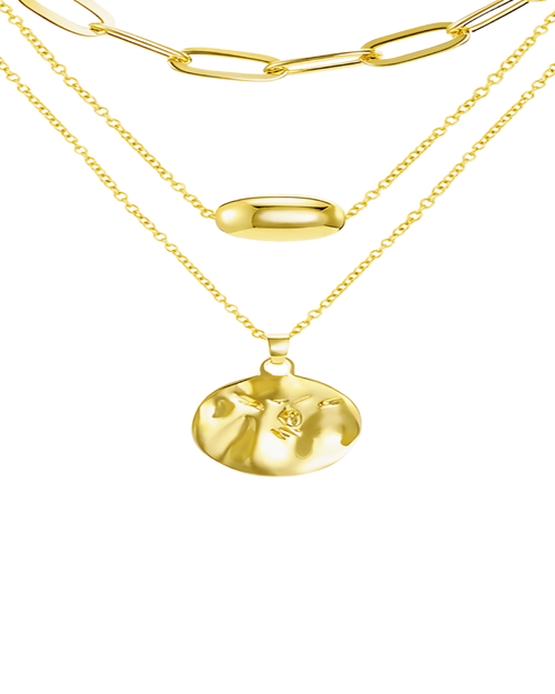 18K Gold Layering Necklace